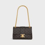 MEDIUM CELINE VICTOIRE BAG IN TRIOMPHE CANVAS TAN - Image 5